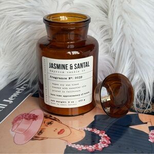 Vegan Soy Wax Blend | Jasmine & Santal 9oz Candle